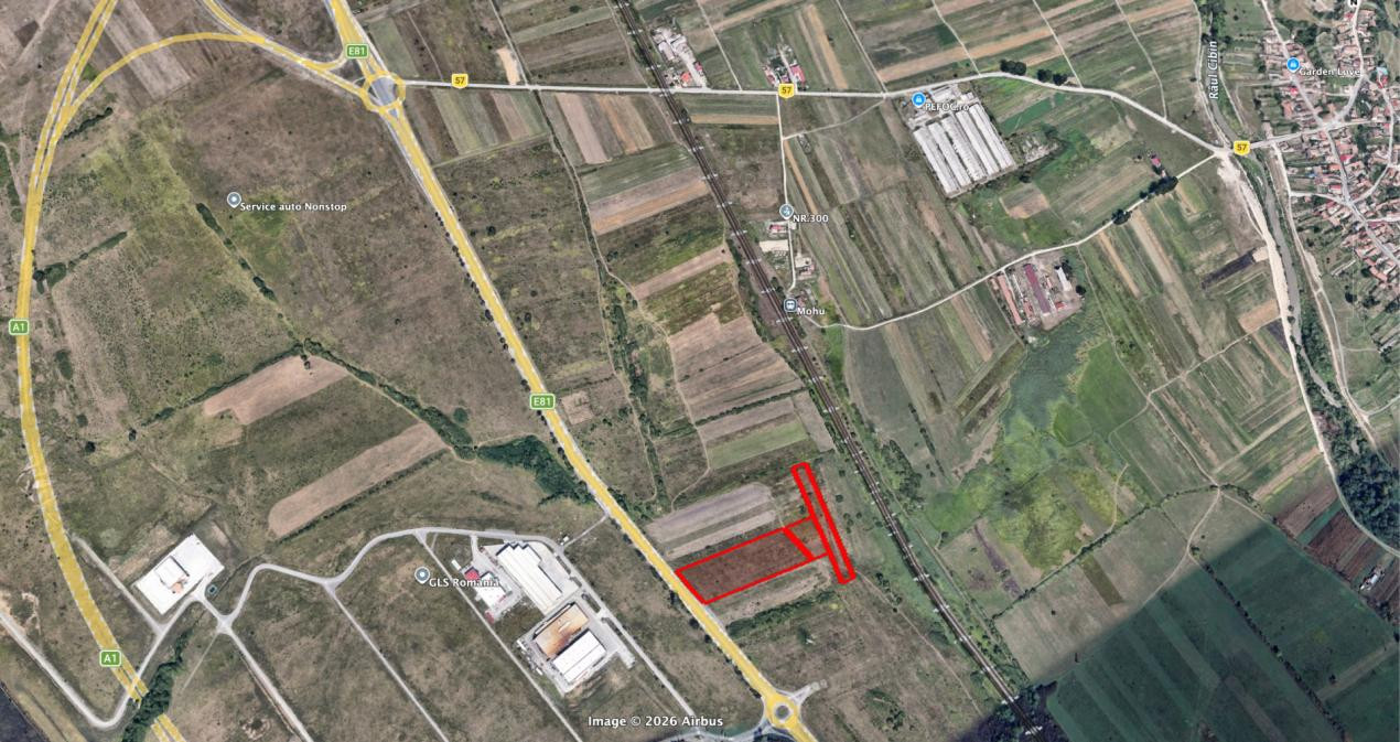 De Vanzare Terenuri 16.232 mp - Zona industriala Selimbar