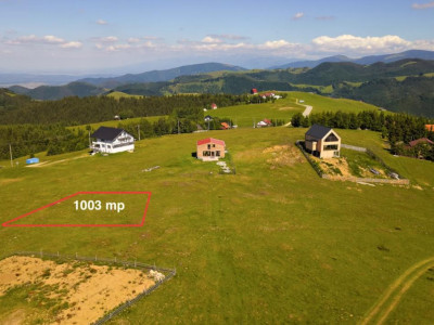     Teren 1003 mp în Păltiniș | Priveliște panoramică către munți