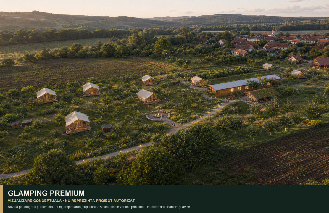 Teren intravilan 7.979 mp | ideal glamping, pensiune sau investiție | Mureș