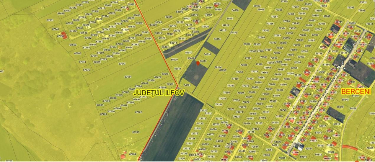 Lot teren 700 mp*Intravilan*Comuna Berceni*deschidere 17m