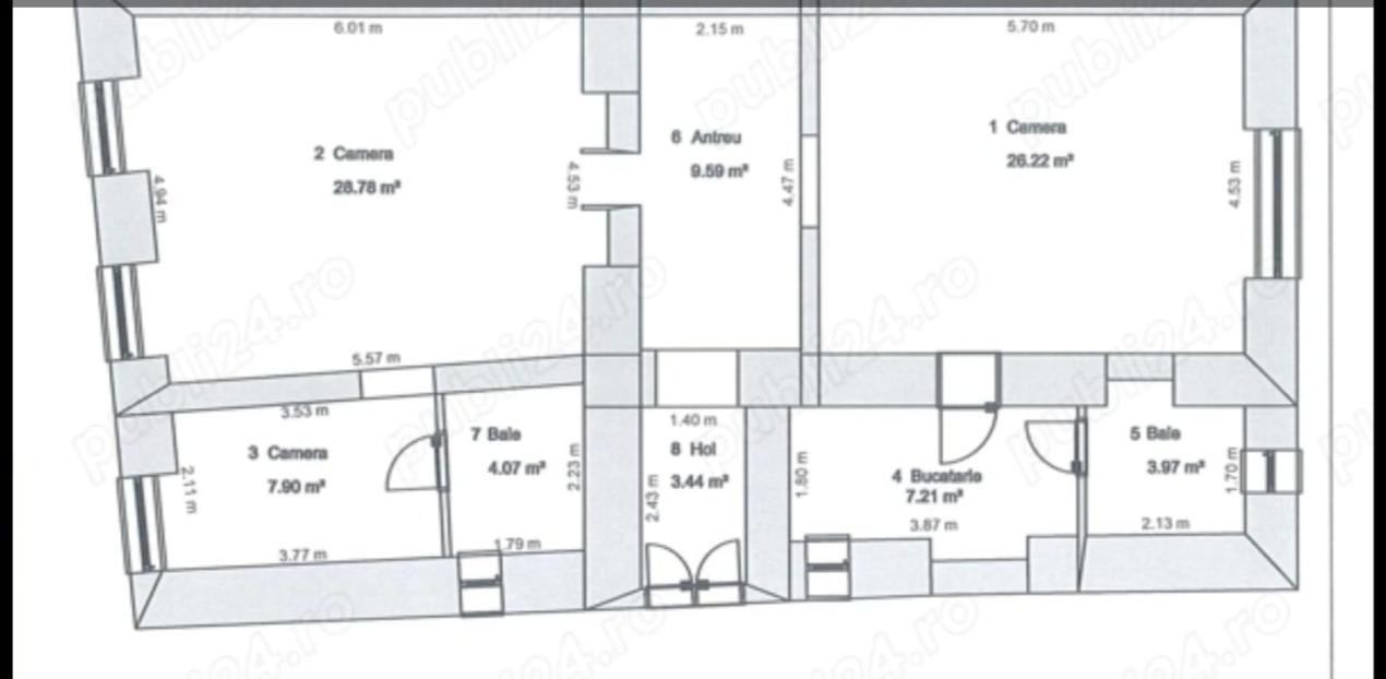 Apartament pentru inchiriere , ultracentral-centrul istoric ,mobilat si utilat