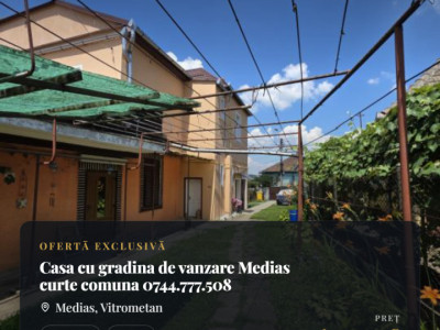 Casa cu gradina de vanzare Medias curte comuna
