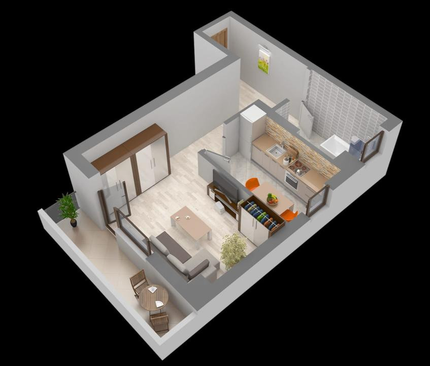 Apartament cu 1 cameră | 48 mp | Conest Vision | Lângă Spitalul de Recuperare | 