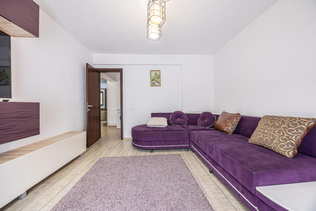 Apartament 2 camere+dressing |Mobilat și utilat |Grădină 29mp |Parcare + Boxă | 