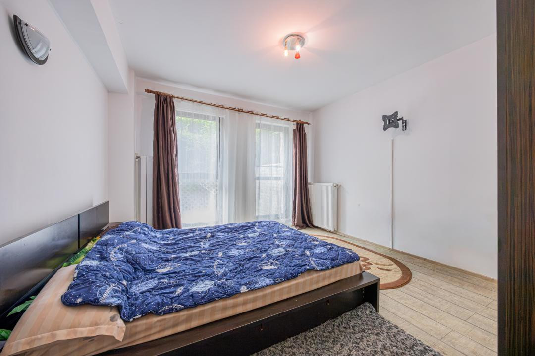 Apartament 2 camere+dressing |Mobilat și utilat |Grădină 29mp |Parcare + Boxă | 
