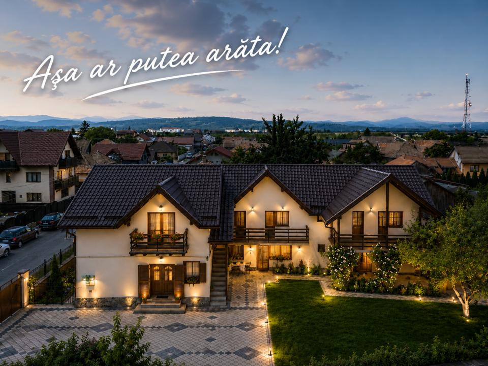 Pensiune, casa sau ambele? Proprietate unică în Râșnov, Brasov, Comision 0%