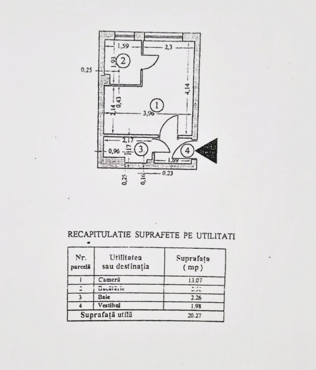 Modernizata si utilata* 8 minute metrou*Intrarea Badeni 2A-Titan*Imobil P+4