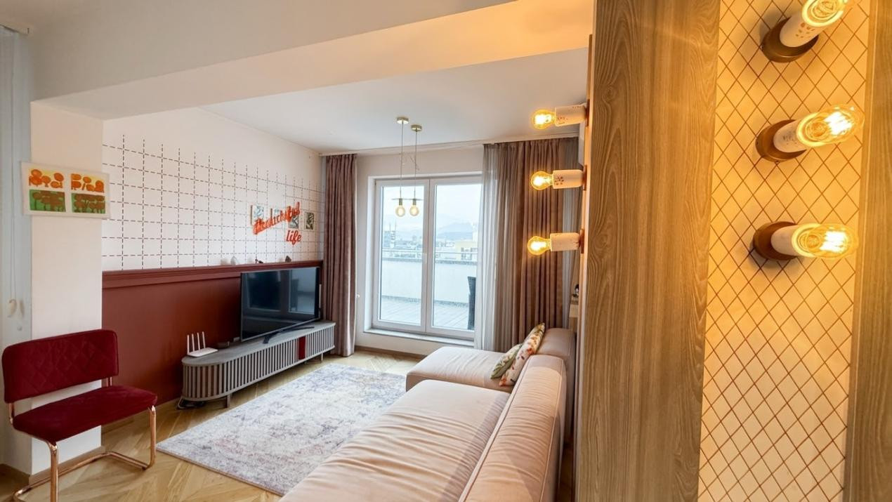 Penthouse pe două niveluri | 119 mp utili + terasă 35 mp | Maurer Residence