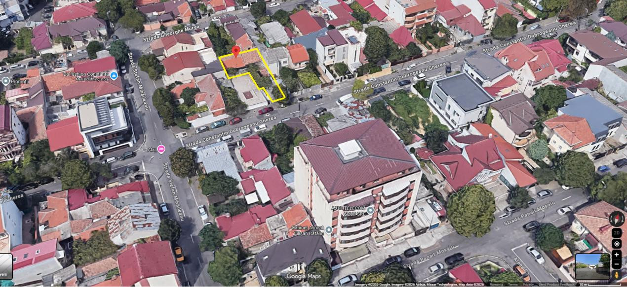 Casă din cărămidă, cu garaj și curte proprie – zona centrală Constanța