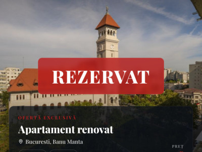2 camere Banu Manta/Decomandat/Renovat 2026/Bloc reabilitat/Balcon pe 2 laturi