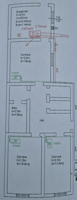 Apartament in vila, 3 camere –  Centrul Vechi - Piata Unirii 