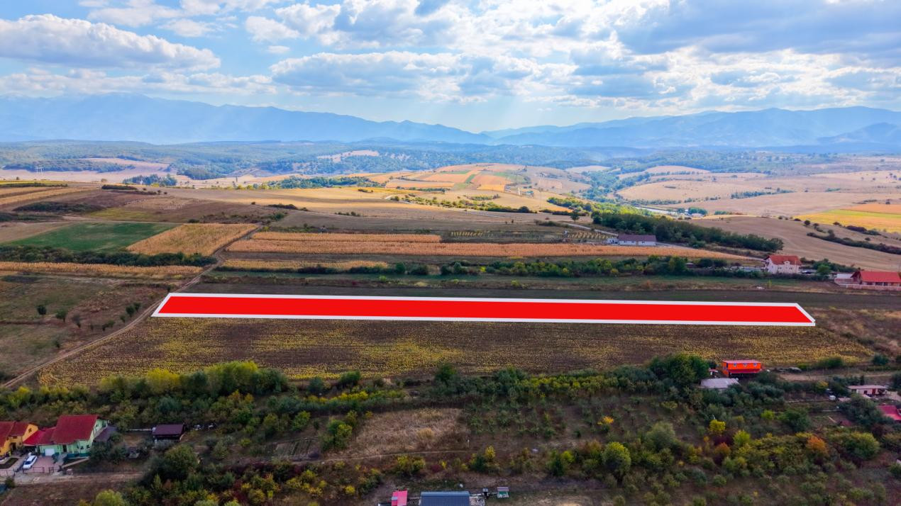 Teren extravilan  arabil 5.000 mp, acces din două drumuri – Daia