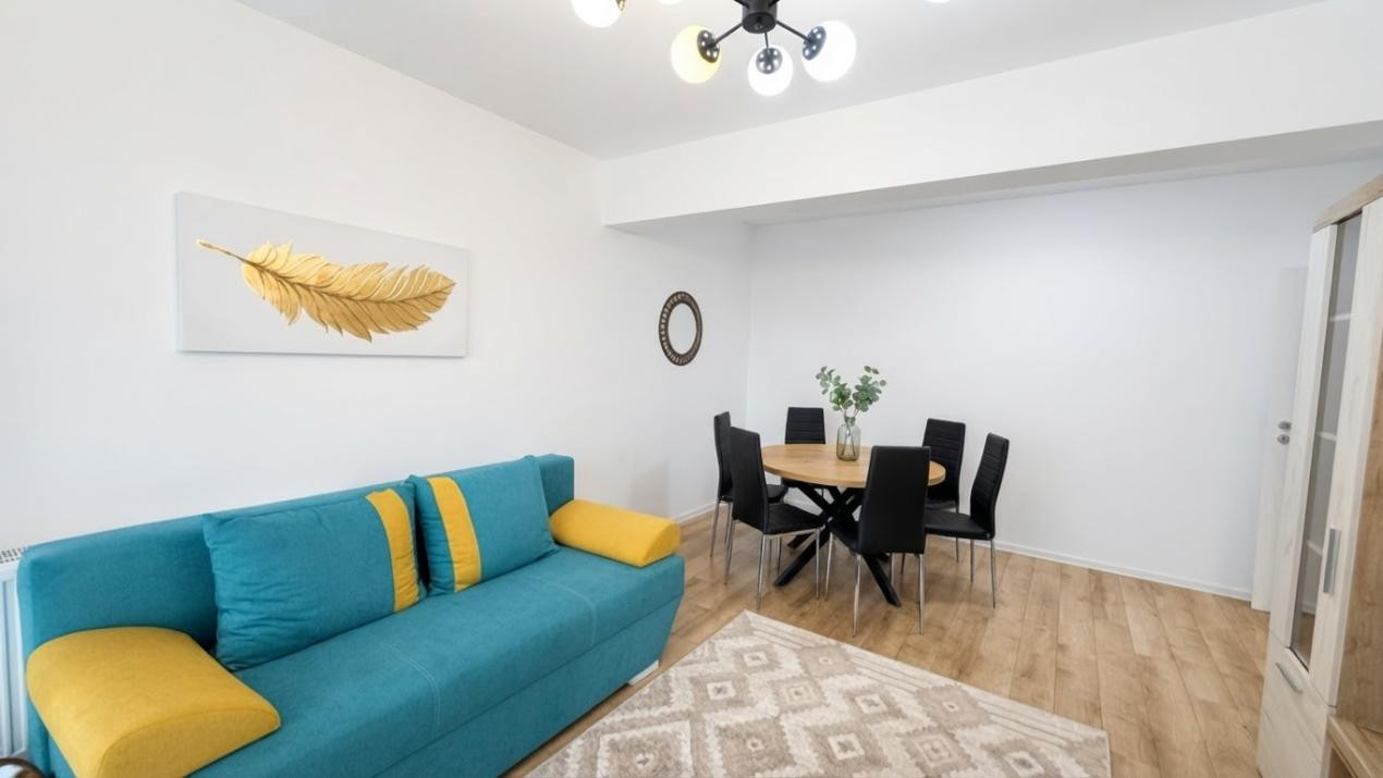 Apartament cu 2 camere și terasă generoasă | Prima închiriere  | Parcare