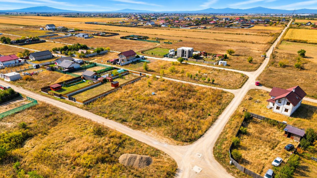 Teren Intravilan,4Hărman, Utilități aproape, Constructie Case, Comision 0%