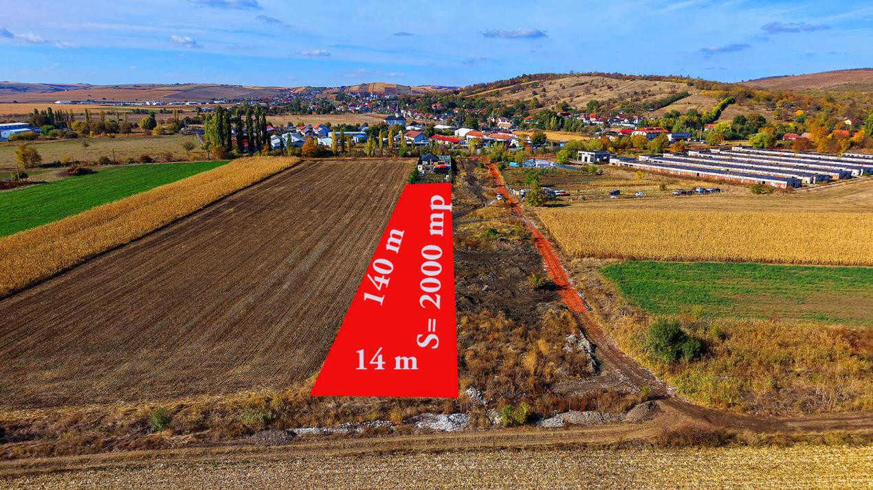 Teren intravilan 2.000 mp, PUZ aprobat  Strada Viilor, Sibiu  Aproape de DN14