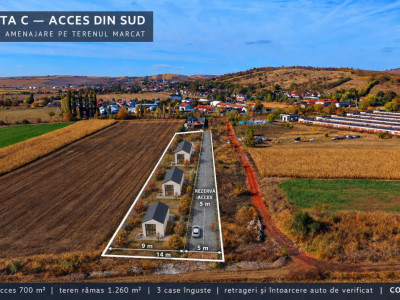 Teren intravilan 2.000 mp, PUZ aprobat  Strada Viilor, Sibiu  Aproape de DN14
