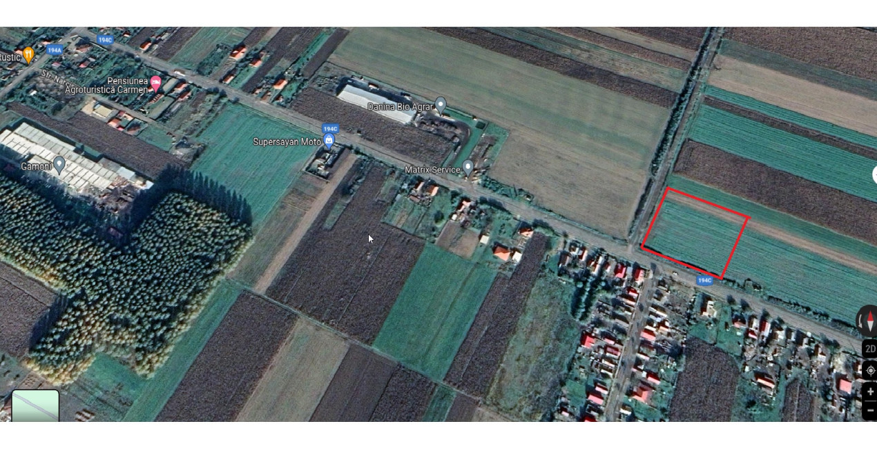 Teren Constructii Intravilan Botiz 1176 euro/AR, str. Sirul Mare