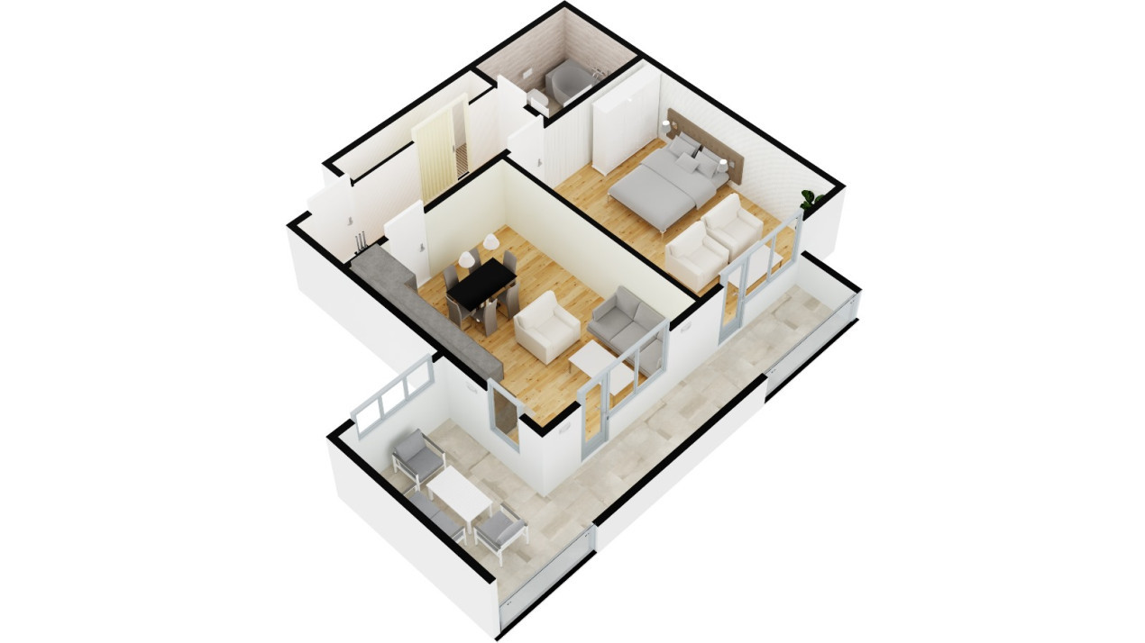 Apartament 2 camere - Nou -Etaj 1 - Selimbar
