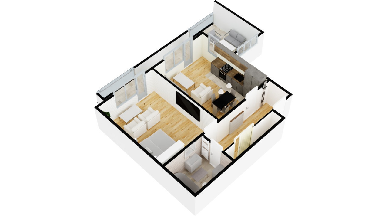 Apartament 2 camere - Nou -Etaj 2 - Selimbar