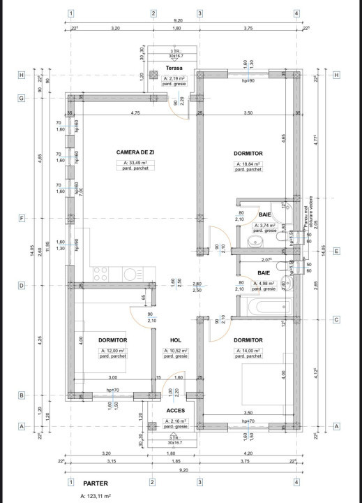 Casa Carcea 4 camere, toate utilitatile