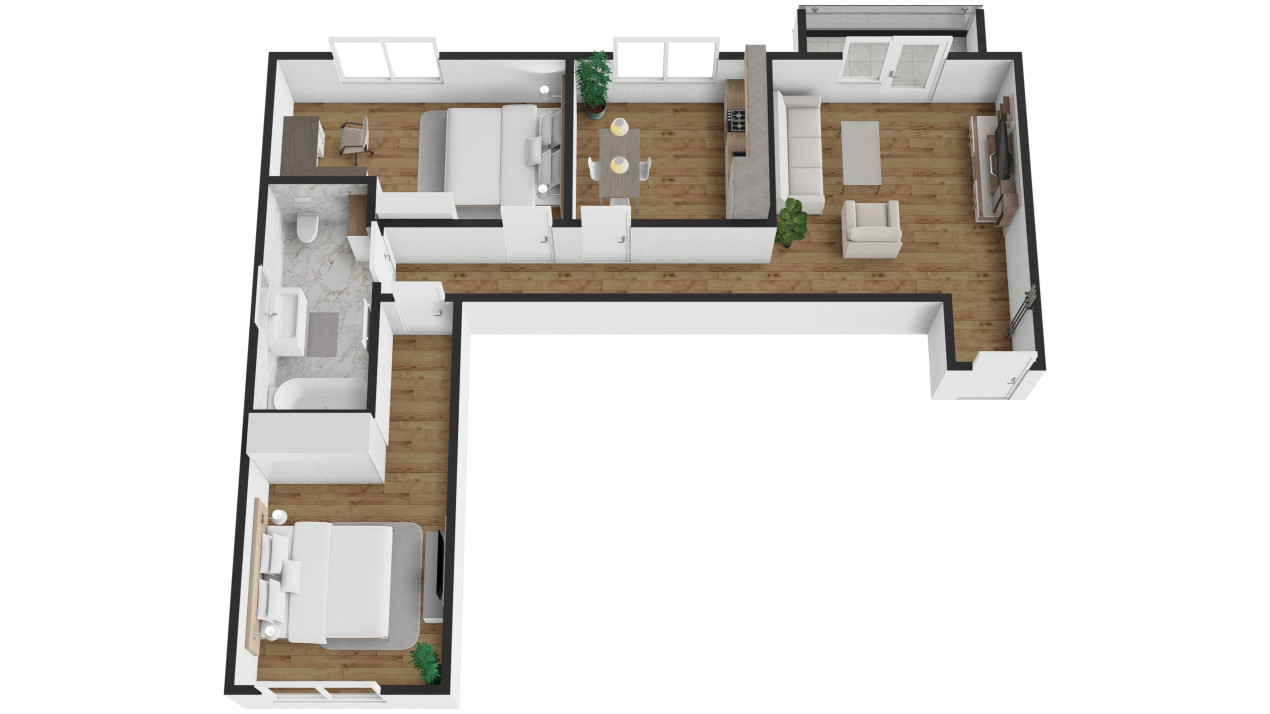 Apartament 3 camere - Nou - Selimbar - Etaj 2