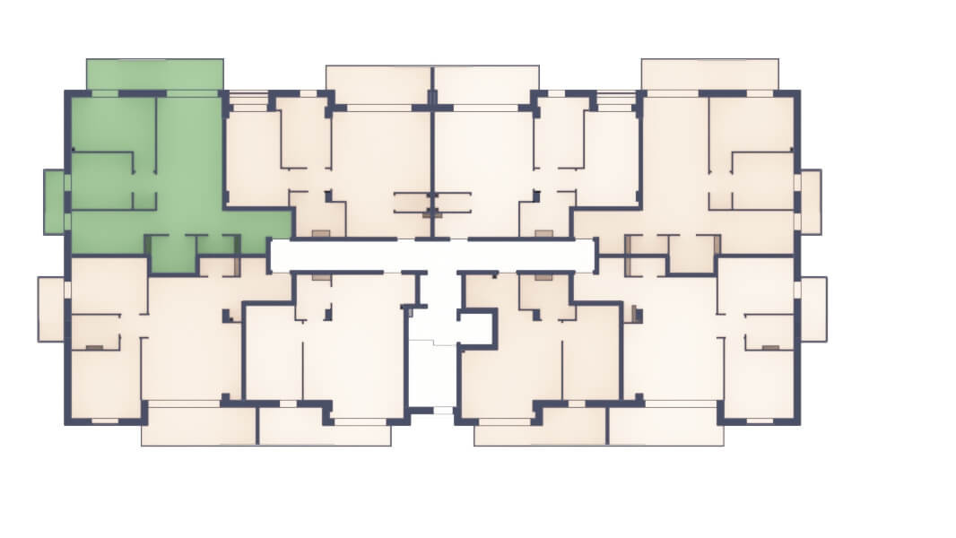 Apartament 3 camere - 2 bai - Terasa 11 mp + Balcon 