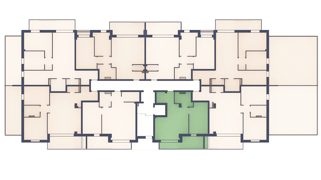 Apartament 2 camere, PARTER