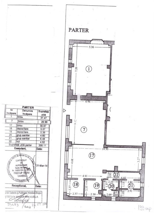 Spatiu comercial, 134 mp utili, central