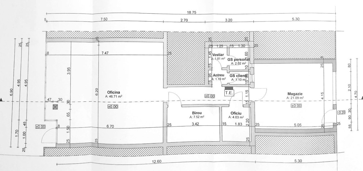 Spatiu comercial de inchiriat - zona centrala, parter!