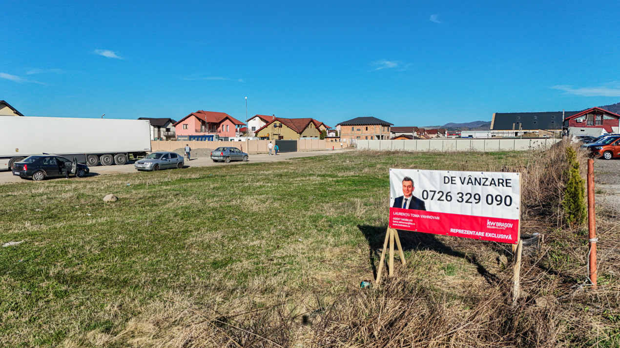Vanzare 2 parcele teren de cate 592 mp  in Sacele langa Lidl