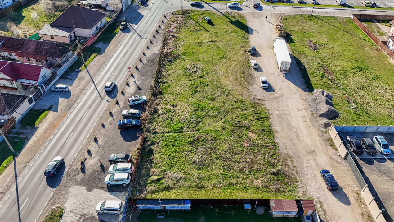 Vanzare 2 parcele teren de cate 592 mp  in Sacele langa Lidl