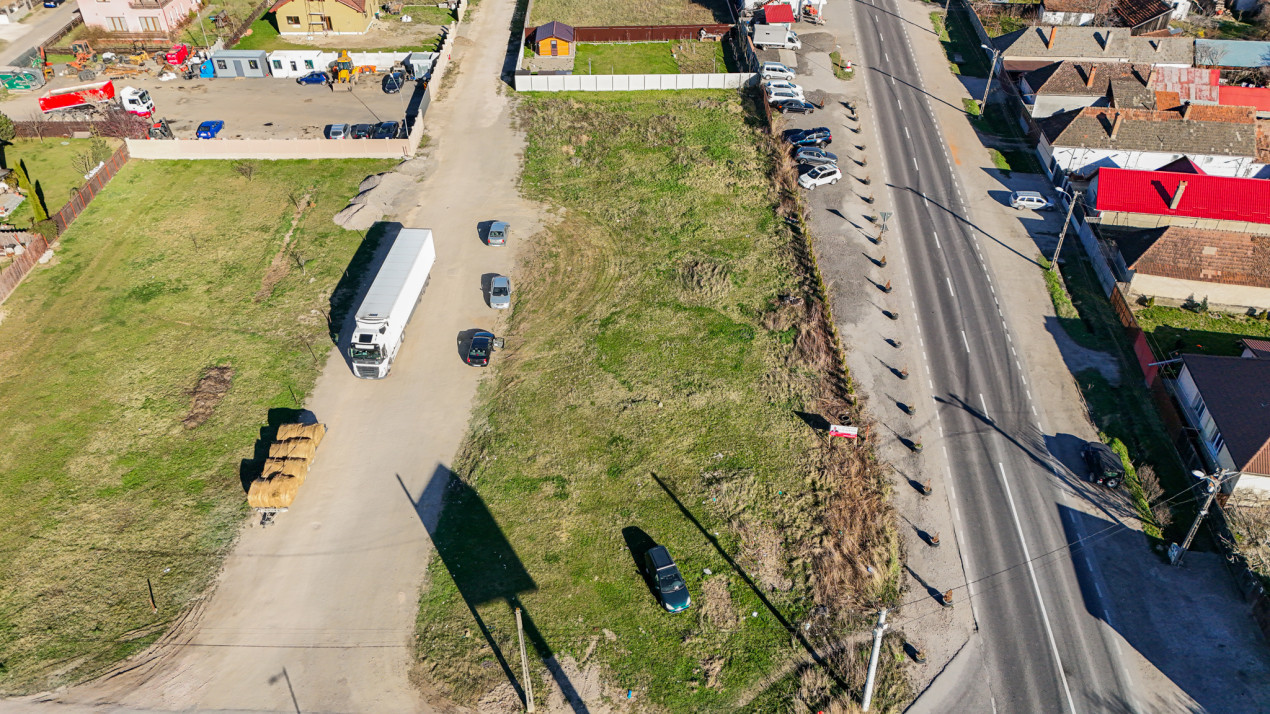 Vanzare 2 parcele teren de cate 592 mp  in Sacele langa Lidl