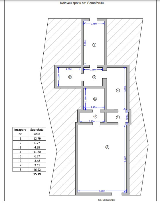 Inchiriez spatiu comercial, vitrina, vad pietonal, acces secundar marfa, V. Aron