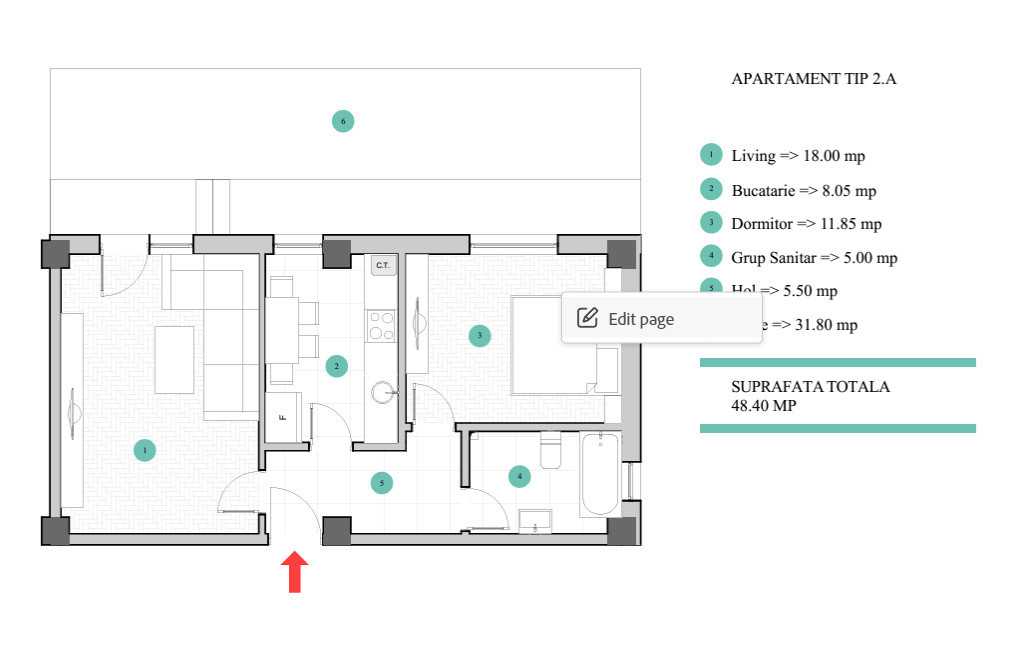 Apartamente noi cu 2 camere- Galata