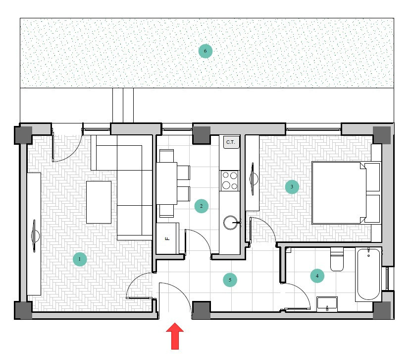 Apartamente noi cu 2 camere- Galata